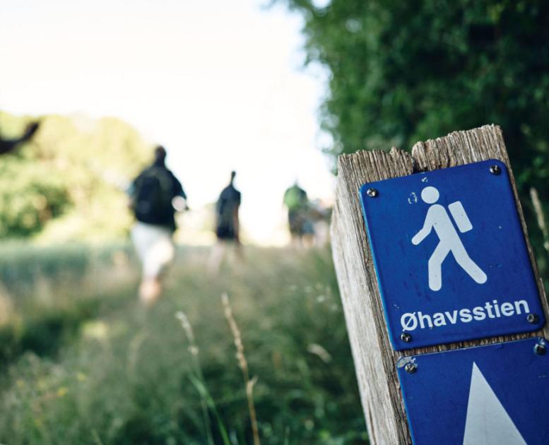 Øhavsstien på Sydfyn øhavsskilt